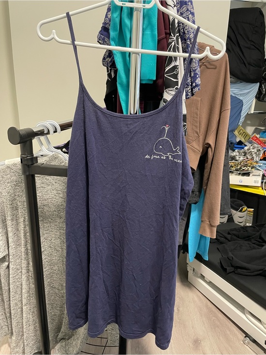 La Vie En Rose Tops - 49 La Vie En Rose Navy Whale Graphic Camisole